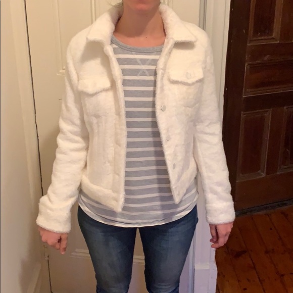 fuzzy trucker jacket